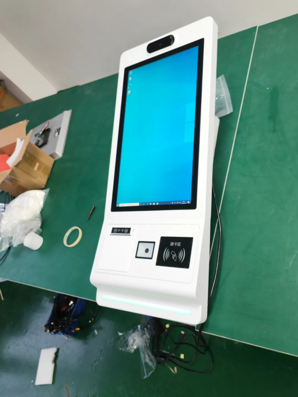 21.5/23.8/32 Inch Floor Standing Self Ordering Kiosk with SDK Android/Windows OS Touch Screen Payment Kiosk for Supermarket