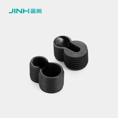 8.7*16.7mm Pelas de suporte de prateleira de plástico resistentes ao desgaste para painéis de armário