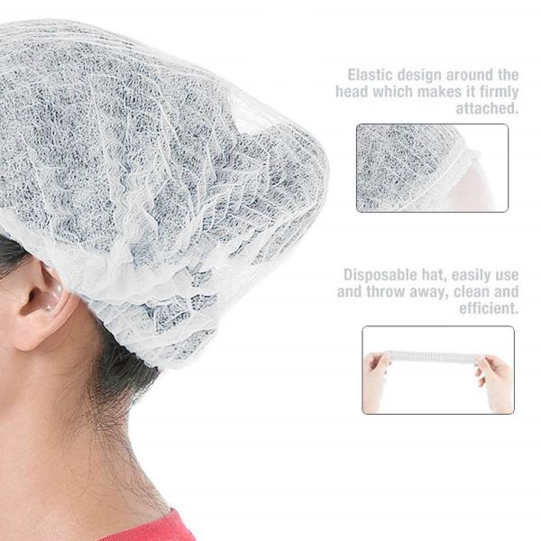 Bouffant Caps Disposable Shower Cap Custom Hotel Amenity Bath Spa Hair Cap Waterproof Disposable White Head Cap