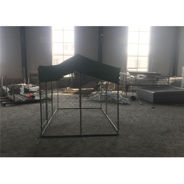 1.8mx2mx3m  OD32mm pre-galvanized tube mesh 50mm x 50mm chain link dog kennel