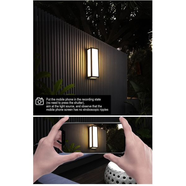 18W 30W Modern LED Wall Lights AC85-265V Modern Outdoor Sconces Black