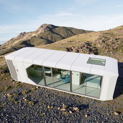 Aluminum Hollow Tempered Glass Doors And Windows Space Capsule House Fast Install and Sturdy Structure