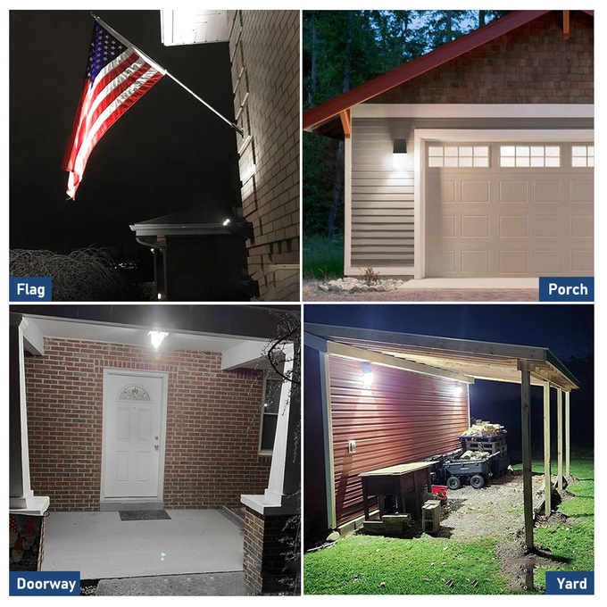 UL/DLC LED Wall Pack Light с фотоэлементом 30/40/50K Выбираемый 5600lm 11200lm 11200lm Регулируемый