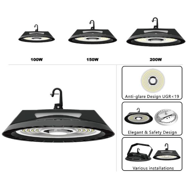 СИД залива УФО 145ЛМ/В 150В высокое, освещение промышленного склада 5 лет гарантии