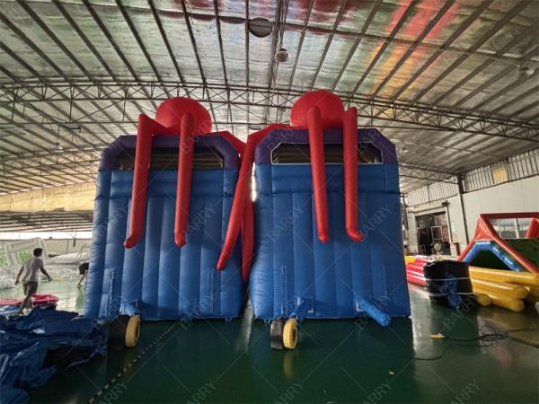 Sea World Theme Octopus  Inflatable Pool Slide，Inflatable Slide For Pool Backyard Water Park
