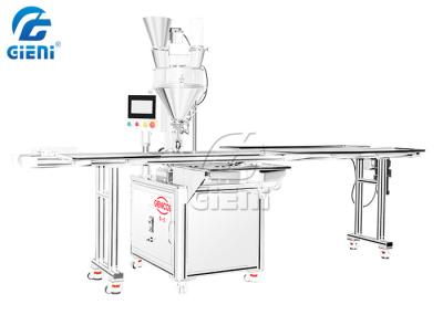 Máquina de enchimento de alimentação do pó cosmético automático do enchimento do pó do eixo helicoidal da composição