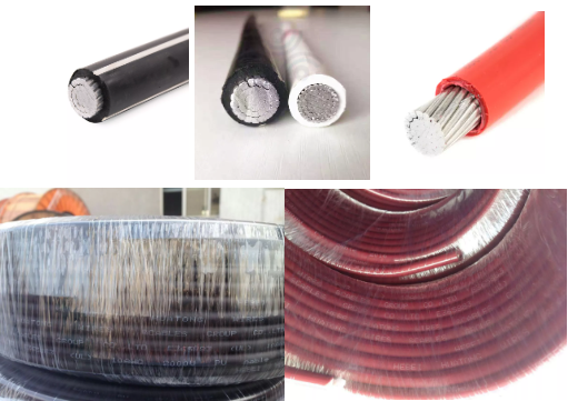 cable solar de aluminio del alambre RPV90 RHW-2 RW90 AL-8000 de 350mcm 2KV picovoltio