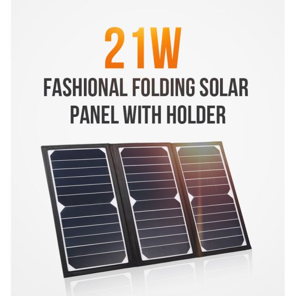 12V USB Charger Portable Solar Panel 21W Monocrystalline Silicon Foldable Solar Panels