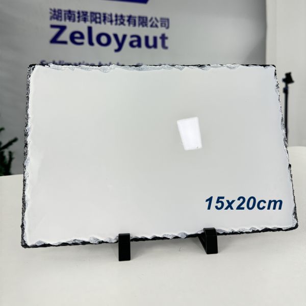 In Stock, Rectangle 15x20cm Sublimation Rock Slate Custom Printing and Personalized Gifts, Glossy&Matte Finish Available