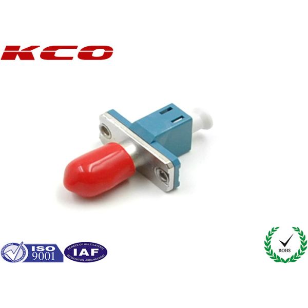 Hybrid Metal LC ST Fiber Optic Adapter Simplex 0.2dB For Testing Instruments