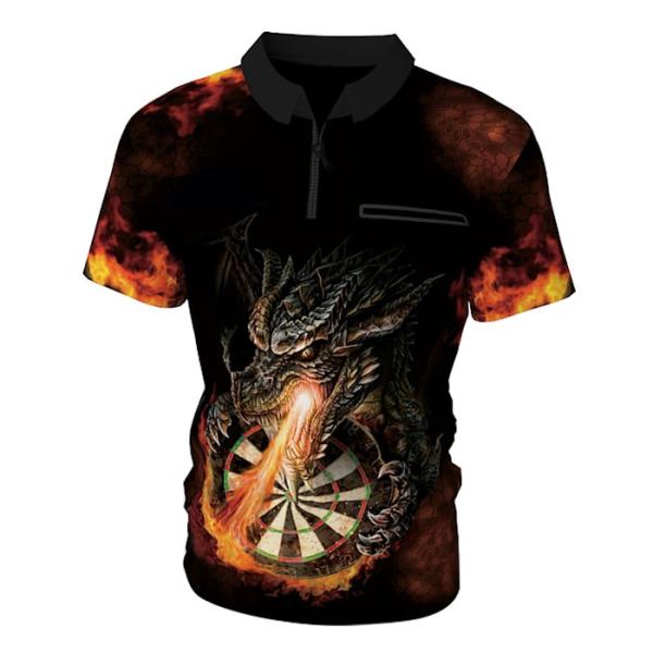Anti Shrink Blue Dart T Shirt Uniform Washable Durable For Adults