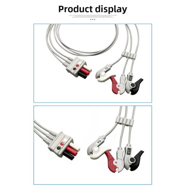 Patient Monitor Compatible PM6800 T5 T6 T8 TECG Trunk Cable and Leads Medical Consumables CE Certified Class I 0.9M