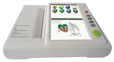 12 Channel Digital Electrocardiograph Metal Portable ECG Machine CE ISO