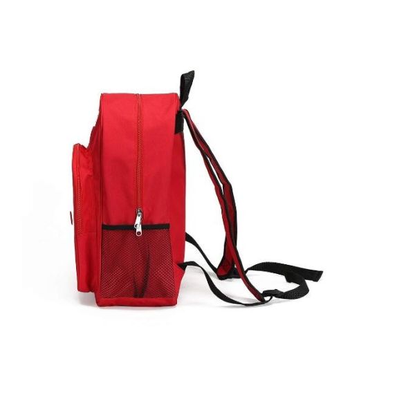 Camping First Aid Backpack Empty , Red Medical Backpack Bag Emergency Treatment