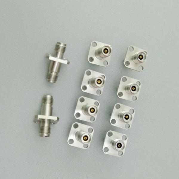 2.92mm RF To Coaxial Adapter 40GHz Female To Female With Flange A29F29FF4