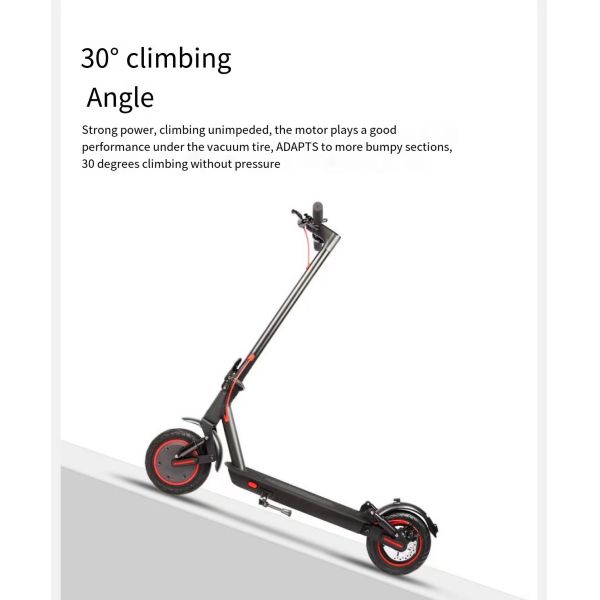 Off-Road Wide Tire 350W Folding Electric Scooter with Powerful Lithium Battery and 30km Range per Charge