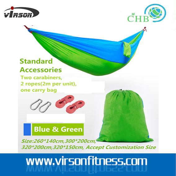 Virson Hot Sell Outdoor Parachute Hammock Swing with carry bag