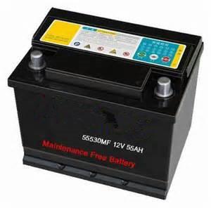 Sealed MF 12V 55AH Lead Acid Car Battery With Hydrometer DIN55MF