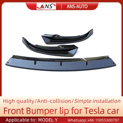 Crashproof Tesla Model Y Front Lip Spoiler Lightweight Bolt On Installation
