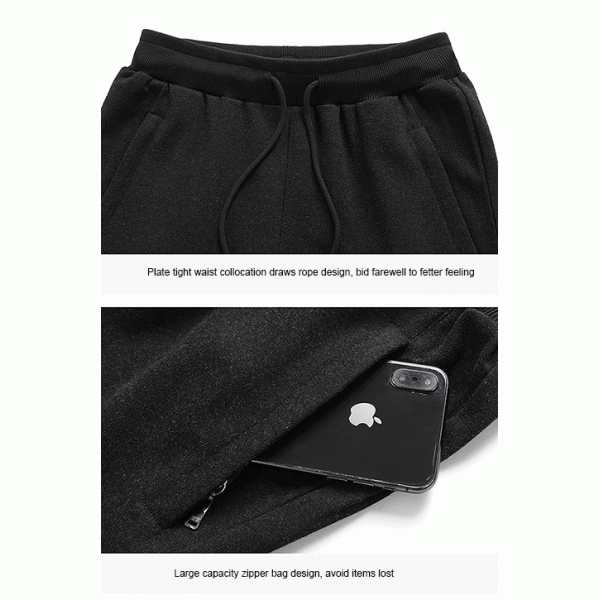 Cotton Zipper Pocket RIB CUFF Mens Track Jacket And Pants Set 140-210g