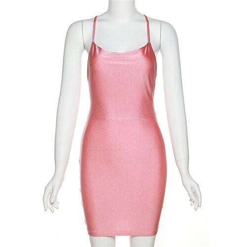 OEM maufactory 2023 custom apparel spring and summer women's new fashion sleeveless short   v -neck dress