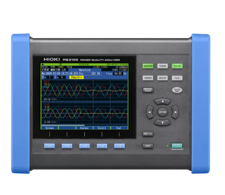HIOKI PQ3100 3-Phase 4-Wire Power Quality Analyzer with EC61000-4-30 Class S Standards and 200 kHz Sampling Frequency