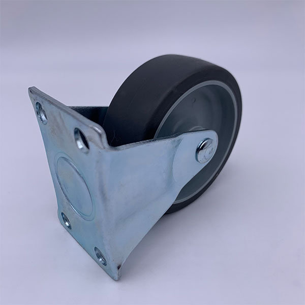 Roues rigides en caoutchouc thermoplastiques de roulette de plat de 2,5 pouces avec le noyau de pp