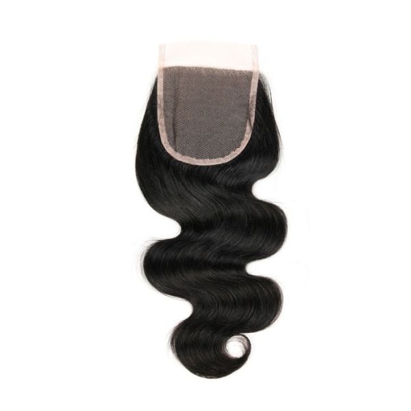 High Quality Indian Body Wave Lace Closure 4x4 Size Middle Part 7A+ Grade