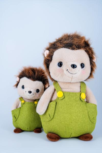 Customsized Logo Hedgehog Soft Toy Cuddly , Hedgehog Plush Stuffed Animal For Gifting