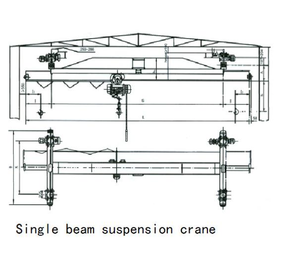 China's high-quality and low-cost explosion-proof hanging electric single beam crane, hanging crane supplier, 7t single