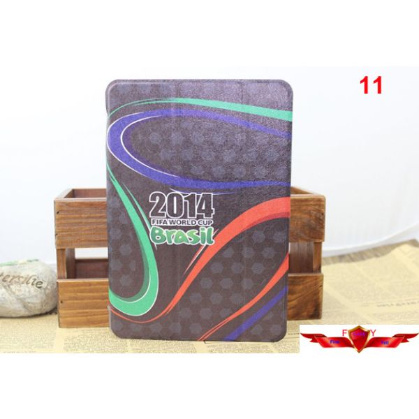 2014 Brazil World Cup Ipad Air Cartoon Cover Cases Multi Type Quality A++ Gift Box Include