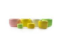 Frasco cosmético liso colorido 30g 50g 100g dos PP para o empacotamento de creme de Skincare