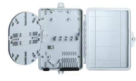 2-8 Capacité de fibre Boîte de terminaison à fibres optiques Compatible avec le séparateur PLC et l'adaptateur SC/LC