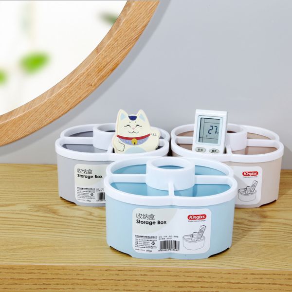 Debris Sundries Portable Plastic Stationery Organiser Pen Holder