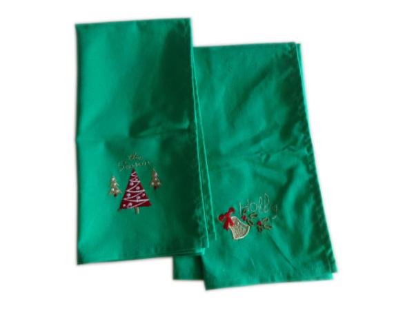 Plain Weave Flat Cotton Tea Towel 50x70cm  Embroidery Christmas Tea Towel