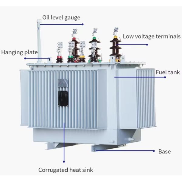 S13 500kva Three Phase Oil Immersed Power Distribution Transformer 13.8kv To 480v
