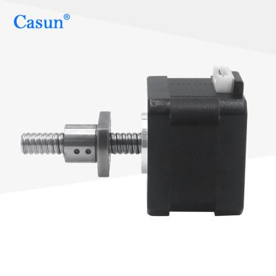 42x42mm NEMA 17 Ball Screw Stepper Motor With SFK0802 Linear Actuator Motor
