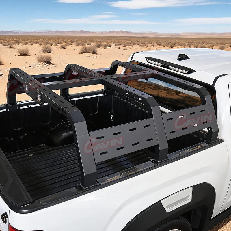 4x4 Offroad Heavy Duty Steel Adjustable Truck Bed Rack 500KG for F150, Ram 1500,Tundra,Silverado 1500, GMC Sierra 1500,Titan