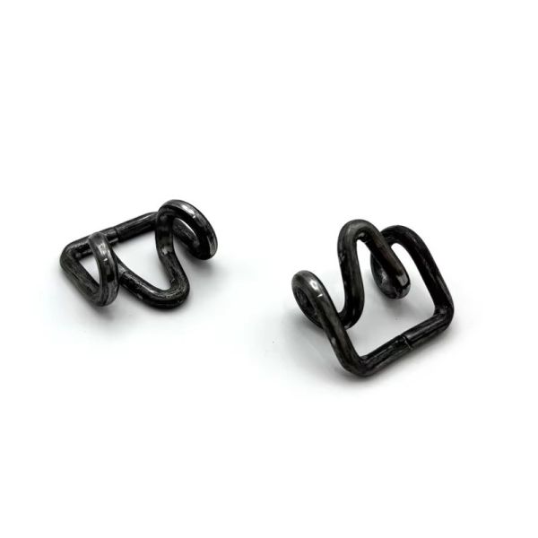 OEM acero de alambre de flexión de formación de negro de resorte de clips collares gancho de resorte