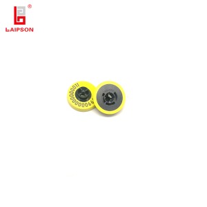 Responsive 134.2Khz LF Rfid Basf Tpu Fdx Round Cattle Sheep Ear Tag For Farm