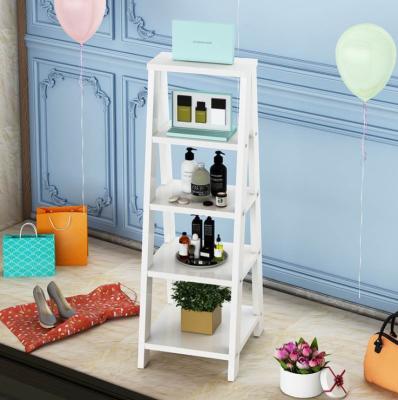 White Simple Shoe Display Stands , Multi Functional Combination Display Shelves For Shoes