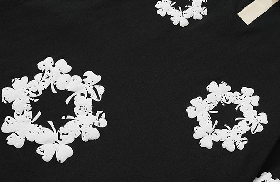 Снежинки печати слойки рукава производителя одежды небольшого количества футболка поло случайной длинной свободная Unisex