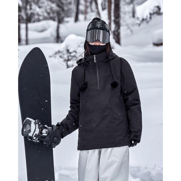 Custom OEM Couple 3L Waterproof Snowboard Ski Jacket Winter Warm Ski Sweatshirt