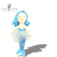 Anti-Mite Enfant accompagnant animal jouet en peluche douce en PP coton bébé jouet de sirène farci