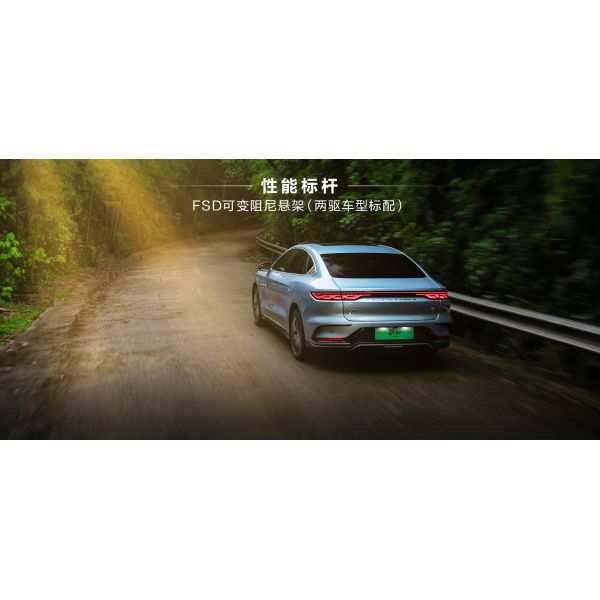Blue 2024 BYD Han EV 506km Four-Wheel Drive Left-Hand Drive Five-Seater Electric Car