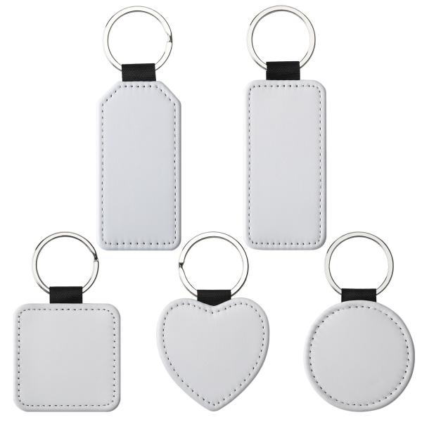 Printable Sublimation Leather Keychain Blanks With DIY Printing
