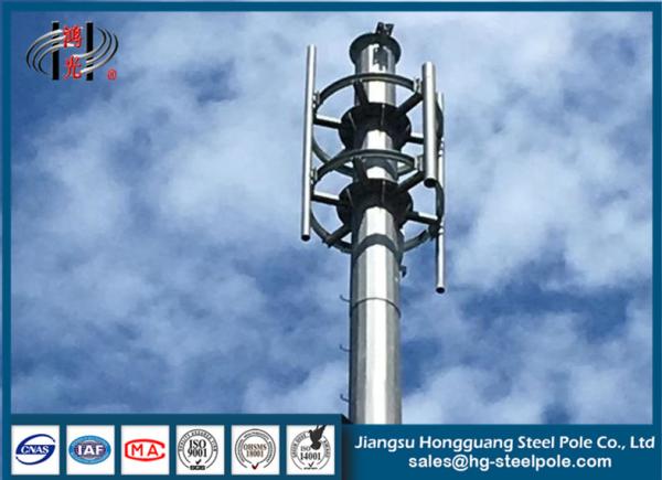 電気テレコミュニケーション タワー、熱いすくいのライトが付いている電流を通されたMonopole細胞タワー