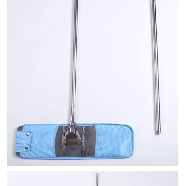 antistatic esd cleanroom cleaning flat floor mop