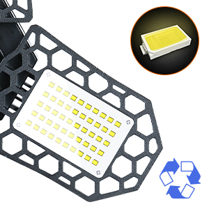 100W LED Deformable Garage Light Aluminum LED Garage Ceiling Lights IP66