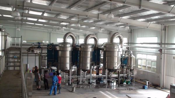 High Speed Fruit Juice Processing Line Scraper Film Evaporator Environmental Protection